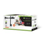 Soporte para monitor negro Techly ICA-LCD 482-D, ajustable para monitores de 27 pulgadas, para escritorio, SKU ICA-LCD 482-D