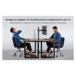 Soporte para monitor negro Techly ICA-LCD 482-D, ajustable para monitores de 27 pulgadas, para escritorio, SKU ICA-LCD 482-D