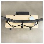 Soporte para monitor de 24 pulgadas Techly ICA-LCD 482-T de escritorio en color negro. Diseño ajustable y ergonómico.