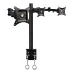 Soporte para monitor de 24 pulgadas Techly ICA-LCD 482-T de escritorio en color negro. Diseño ajustable y ergonómico.