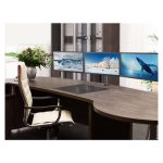 Soporte para monitor de 24 pulgadas Techly ICA-LCD 482-T de escritorio en color negro. Diseño ajustable y ergonómico.