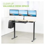 Soporte para monitor de 24 pulgadas Techly ICA-LCD 482-T de escritorio en color negro. Diseño ajustable y ergonómico.