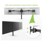 Soporte para monitor de 24 pulgadas Techly ICA-LCD 482-T de escritorio en color negro. Diseño ajustable y ergonómico.