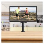 Soporte de monitor Techly para escritorio, compatible con pantallas de hasta 30 pulgadas, en color negro. SKU: ICA-LCD 500BK