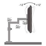 Techly soporte para monitor ICA-LCD 502BK, compatible con pantallas de hasta 27 pulgadas, color negro