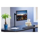 Imagen del soporte para monitor de escritorio Techly ICA-LCD 503BK en color negro, adecuado para monitores de hasta 32 pulgadas. SKU: ICA-LCD 503BK