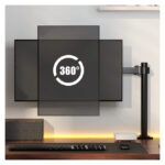 Techly soporte de escritorio para monitor de 27 pulgadas, modelo ICA-LCD 503BK2, color negro.