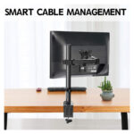 Techly soporte de escritorio para monitor de 27 pulgadas, modelo ICA-LCD 503BK2, color negro.