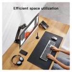 Soporte para monitor Techly ICA-LCD 514 de 27 pulgadas en color negro, diseñado para escritorio.