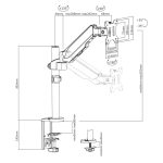 Imagen del Techly ICA-LCD 515B, un soporte para monitor de hasta 32 pulgadas, diseñado para escritorios y de color negro