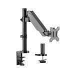 Imagen del Techly ICA-LCD 515B, un soporte para monitor de hasta 32 pulgadas, diseñado para escritorios y de color negro