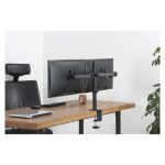 Soporte para monitor Techly ICA-LCD 582-D, 32 pulgadas, color negro, para escritorio