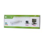 Soporte para monitor de escritorio Techly ICA-MS 461, transparente, ajustable para monitores de hasta 32 pulgadas