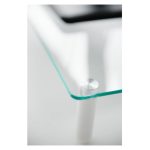 Soporte para monitor de escritorio Techly ICA-MS 461, transparente, ajustable para monitores de hasta 32 pulgadas