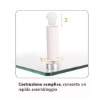 Soporte para monitor de escritorio Techly ICA-MS 461, transparente, ajustable para monitores de hasta 32 pulgadas