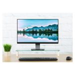 Soporte para monitor de escritorio Techly ICA-MS 461, transparente, ajustable para monitores de hasta 32 pulgadas