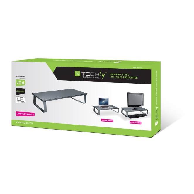 Techly ICA-MS 600TY soporte para monitor Escritorio Negro 1 Techly ICA-MS 600TY soporte para monitor Escritorio Negro