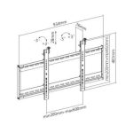 Soporte para TV Techly ICA-PLB 046F, adecuado para televisores de hasta 70 pulgadas, color negro, SKU ICA-PLB 046F