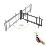 Soporte para TV Techly ICA-PLB 060M, compatible con televisores de hasta 190,5 cm (75 pulgadas), color negro, ajuste completo, SKU ICA-PLB 060M