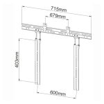 Techly ICA-PLB 102S soporte para TV negro con alta resistencia y ajuste universal