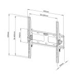 Soporte para TV Techly ICA-PLB 131M para televisores de hasta 55 pulgadas en color negro con SKU ICA-PLB 131M