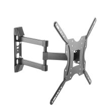 Techly ICA-PLB 136E soporte para TV de hasta 55 pulgadas en color negro, ajustable y robusto