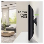 Techly ICA-PLB 136E soporte para TV de hasta 55 pulgadas en color negro, ajustable y robusto