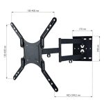 Soporte Techly ICA-PLB 136M para TV de 55 pulgadas, robusto y negro, SKU ICA-PLB 136M