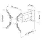 Techly ICA-PLB 136MW soporte para TV de 55 pulgadas en color blanco con capacidad de ajuste a pared, SKU ICA-PLB 136MW