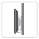 Soporte para TV de pared negro Techly modelo ICA-PLB 140M para televisores de 55 pulgadas