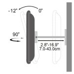 Soporte Techly ICA-PLB 147XL para TV de 177,8 cm (70 pulgadas), color negro, SKU ICA-PLB 147XL. Soporte fijo y resistente para televisores grandes.
