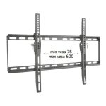Soporte para TV Techly, adecuado para televisores de 65 pulgadas, color negro, modelo ICA-PLB 161L, resistente y seguro
