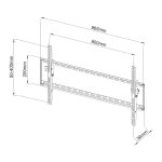 Techly ICA-PLB 161XL soporte para TV de 2,03 metros y color negro, ideal para televisores de gran tamaño, SKU ICA-PLB 161XL