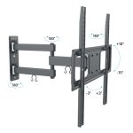 Soporte para TV Techly ICA-PLB 320MT, apto para televisores de 55 pulgadas, color negro, SKU ICA-PLB 320MT