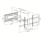 Techly ICA-PLB 490 soporte para TV de 2,03 metros (80 pulgadas) en color negro, SKU: ICA-PLB 490