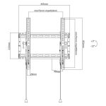 Soporte para TV Techly ICA-PLB 59T, 70 pulgadas, color negro, SKU ICA-PLB 59T