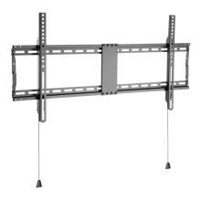 Soporte para TV de Techly modelo ICA-PLB 948F, compatible con televisores de hasta 90 pulgadas, altura ajustable hasta 2,29 metros, color negro.