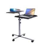 Soporte para ordenador portátil Techly ICA-TB TPM-2 en colores negro y plata, ideal para ajustar la altura y mejorar la ergonomía. SKU: ICA-TB TPM-2