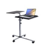 Soporte para ordenador portátil Techly ICA-TB TPM-2 en colores negro y plata, ideal para ajustar la altura y mejorar la ergonomía. SKU: ICA-TB TPM-2