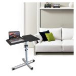 Soporte para ordenador portátil Techly ICA-TB TPM-2 en colores negro y plata, ideal para ajustar la altura y mejorar la ergonomía. SKU: ICA-TB TPM-2