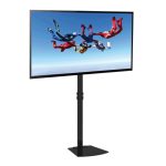 Soporte para TV Techly ICA-TR12 de 70 pulgadas, color negro, ajuste de altura, SKU ICA-TR12