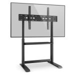 Soporte para TV Techly ICA-TR130BK en color negro con ajustabilidad para pantallas de 2,18 metros o 86 pulgadas. SKU: ICA-TR130BK