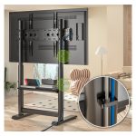 Soporte para TV Techly ICA-TR130BK en color negro con ajustabilidad para pantallas de 2,18 metros o 86 pulgadas. SKU: ICA-TR130BK