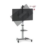 Soporte para pantalla de señalización de 70 pulgadas de Techly, modelo ICA-TR15 en color Plata. SKU ICA-TR15.