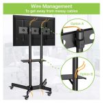 Soporte Techly ICA-TR16T para pantalla de señalización de 70 pulgadas, color negro, SKU ICA-TR16T