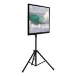 Soporte para pantalla de señalización Techly ICA-TR17T2 de 60 pulgadas en color negro, ideal para montar televisores y monitores grandes con estructura duradera y estable. SKU: ICA-TR17T2