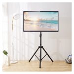 Soporte para pantalla de señalización Techly ICA-TR17T2 de 60 pulgadas en color negro, ideal para montar televisores y monitores grandes con estructura duradera y estable. SKU: ICA-TR17T2