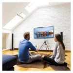 Techly soporte de TV para televisores de 65 pulgadas con acabado en Nuez, modelo ICA-TR18SAM