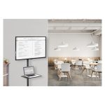 Soporte para TV Techly ICA-TR21, apto para televisores de 55 pulgadas, color negro, modelo ICA-TR21