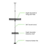 Techly ICA-TR32 soporte para TV de 70 pulgadas, color Plata. SKU: ICA-TR32